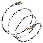 VIMVIP USB-C to 3.5mm Aux Cable, USB C to 3.5mm Male Headphone Audio Aux Adapter Type C to 3.5mm Car Aux Cord Compatible with Pad Pro 2018, Google Pixel 3/3XL/2/2XL, USB C Phone (1M)