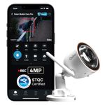 Qubo Smart Bullet Cam Pro 4MP [2026 Edition] by Hero Group | STQC Certified | AI Person Detection | Intruder Alarm | Color Night Vision | App Control | Records Directly on Cloud | No SD Card Required