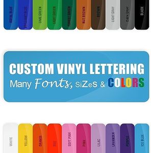 Custom Vinyl Sticker Decal Personalized - Make Your Own Name Sign Letters Initial Phrase or Quote, (20 Fonts/18 Colors/15 Sizes) Laptop MacBook Cars Walls Window Windshield Computers Lettering DIY