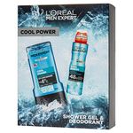 L'Oreal Paris Paris Men Expert Gift for Him Cool Power Duo Gift Set for Him: Shower Gel & Deodorant