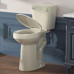SUPERFLO Tall Toilet 21 Inch Bone White, Extra Tall Toilets for Elderly with 1.28GPF Siphon Flush & Rough in 12 Inch, High Toilets for Bathrooms Comfort Height for Seniors & Taller Person