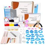 Keoker 123 PCS Clay Earring Making Kit, Polymer Clay Jewelry Making Kit for Teens and Adults, Fashion Designer Kits, Polymer Clay Earrings Kit Crafts, Great Gifts