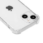 technext020 for iPhone 13 Mini Clear Case, Shockproof Ultra Slim Fit Silicone iPhone 13 Mini Cover TPU Soft Gel Rubber Cover Shock Resistance Protective Back Bumper, Transparent