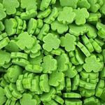 A Pinch Of - Bigger - Green Shamrocks - St Patricks Day Matt Cake Topper Sprinkles - 65g Edible Cupcake/Cake Decorations - Perfect for Birthdays & St Paddys Celebrations