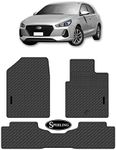 Sperling Custom Moulded Front & Rear Rubber Car Floor Mats Compatible with Hyundai i30 (PD) 2017-On