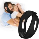 Anti Snoring Devices, Upgraded Anti Snore Chin Strap, Chin Strap for Sleeping with Skin-Friendly Comfortable, Fully Adjustable with Extension Strap, Effective Stop Snoring Solution, Black, 66cm