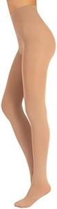 CALZITALY Medias reductoras anticelulitis | panty opaco de mujer | 70 den | natural, negro | s, m, l, xl | calcetería italiana |(L, NATURAL)