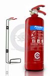 Premium FSS UK 2 KG ABC Dry Powder FIRE Extinguisher. Ideal for Homes Kitchen Workplace Offices Cars Vans Warehouses GARAGES