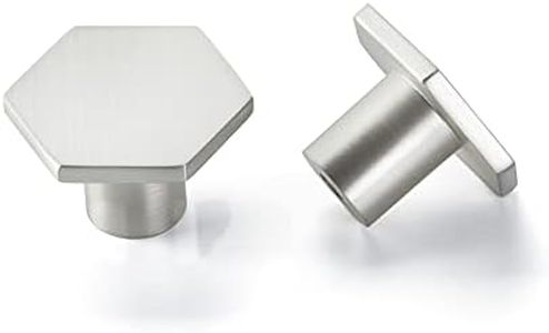 LONTAN 20 Pack Silver Cupboard Knobs Kitchen Door Knobs Kitchen Cabinet Knobs Silver Door Knobs Cupboard Door Knobs Drawer Knobs Wardrobe Knobs Brushed Nickel Door Knobs Kitchen Cupboard Knobs