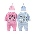 YSCULBUTOL Baby twins bodysuit with