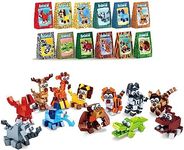 Anila's Construction Building Bricks Sets - 12 Jungle Animal Blocks Sets that are individually boxed. Comes with 30 Assorted Individual Stickers.
