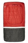 Sierra Designs Frontcountry Bed: Zipperless 20 Degree Synthetic Double Sleeping Bag, Red/Black