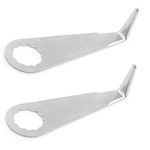 Jitterbug Air Powered Cold Knife Blade Pneumatic Windshield Remover Cutting Blades for Auto Glass Car Windshield Windscreen Removal Tool Air Oscillating Cut-Out Tools 2PKS
