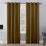 Mahaveer Cotton Pack of 1 Polyester Solid Beautiful Curtain Room Darkening Blackout Curtains (Long Door 8 Feet_Taupe)