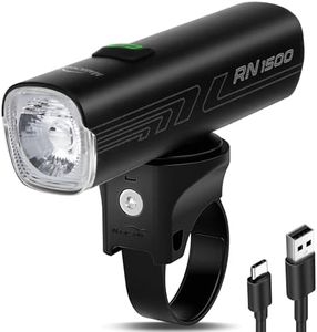Magicshine RN1500 V2.0 1500Lumen Smart Bike Light, USB-C Rechargeable IPX7 Waterproof Cycling Front Light for Road Urban Mountain Biking Night Riding​