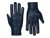 SiXsigma Sports Ladies Leather gloves Women's Soft Fleece Lined Coloured Genuine Leather Bow Gloves Warm Winter (Navy Blue, Small/Medium)