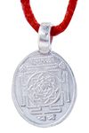 PANDIT NM SHRIMALI Pure Silver Oval Shape Ram Raksha Yantra Locket/Pendant Energised Ram Rakshak Yantram Kavach for Men Women 3 gm