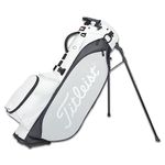 Titleist Players 5 Stand Bag (5-Way top, White/Charcoal/Gray) 2023