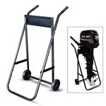 Sturdy Outboard Motor Trolley Stand with Transport Wheels - Heavy Duty Outboard Motor Trolley Stand Supports up to 70KG Perfect for Long & Short Shaft Motors