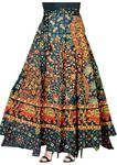 Sahaj Paridhan Women Jaipuri Print Cotton Maxi Length Wrapskirt, Multicolor, 2Xl