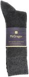 McGregor Soft Cotton Men's Socks, 8 Pairs Black and Grey Mix