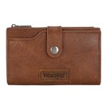 Wrangler Trifold Wallets for Women with Credit Card Holders & Money Organizer, A-Brown, Chic WG119-W002BR