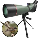 Astromania Spotting Scopes with Tripod, Carry Bag, 20-60x80, 45 Degree Angled, Waterproof, for Birding, Scenery, Wildlife Viewing