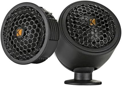KICKER 51KST2504 1" (25mm) Tweeters, Includes X-Overs and Swivel Mount, 10-75 Watts RMS, 225 Watts Peak, 4-Ohm