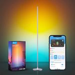 Govee RGBIC Smart Corner Floor Lamp, Standing Lamp Alexa APP Control, Smart Floor Lamp with Reactive Music Mode, 61+ Dynamic Scene, Color Changing, Modern Floor Lamp for Living Room, Bedroom, Kitchen