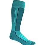 Icebreaker Merino Women's Ski+ Medium OTC Socks, Large, Arctic Teal/Midnight Navy