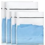 YYSG Wash Bags, 4 Pack (2 Large, 2 Medium) Washing Machine Laundry Bags Zippered Washing Machine, Mesh Laundry Bag for Delicates Blouse, Hosiery, T-shirt, Socks, Underwear,Lingerie Baby Clothes