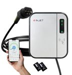 Injet Eco Smart EV Charger For Home | UK OZEV Approved Ev Charger | Up To 7.8kW Type 2 | EV Wallbox Charger | Wi-Fi6 | Fast Charging | Single-Phase | 5M Tethered | IP65 | 32A