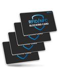 WHonor RFID/NFC Blocking Card 4 Pack, RFID Card, Credit Card Protector, Contactless Cards Protection for Men Women