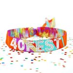 40FEST 40th Birthday Festival Birthday Party Wristbands Favours, Lockdown FORTY FEST Birthday Party Bag Fillers, Birthday Party Favour, FORTY, 40 FEST