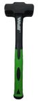 Wulf 900Grams Heavy Duty Sledge Hammer with Shockproof Fiberglass Handle | Specially Designed Handle For Better Gripping And Shockproof (Weight: 2LB : Black & Green)