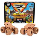 Monster Jam, Mystery Mudders 2-Pack Monster Trucks, Official 1:64 Die-Cast Vehicles, Wash to Reveal (Styles Will Vary), Kids Toys for Boys 3+