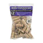 Coin-Tainer Two Dollar Toonie Paper Coin Wrappers, Pack of 36