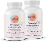 FullWell Prenatal Vitamins Lemon | choline, folate, vitamin D for fetal growth, brain development | 26 Vital Nutrients | Dietitian-formulated, OBGYN recommended, non-GMO, 3rd Party tested, 60 Servings