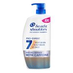 Head & Shoulders Anti-Dandruff Shampoo Pro-Expert 7 Hair Fall Defense with Caffeine 800ml Pump. Clinically Proven to Improve Hair Retention, packaging may vary