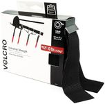 VELCRO Brand 90197 - Industrial Strength Fasteners - Heavy Duty Stick On, 2" x 15 ft. Roll, Black