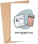 LissiArt97 There's No Sub For You Card - Cute Medical Card For Pharmacist Nurse Doctor Medical - Medical Pun Card - Pharmacy Pun Card - Thank You Card - Greeting Card