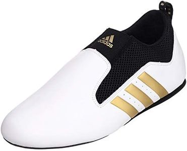 adidas Contestant Pro Ultralight Martial Arts Kung Fu Taekwondo Indoor Mat Training Shoes - White Gold - Size 6 (240mm)