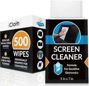 iCloth Avionics Screen Cleaning Wipes for hassle-free shine on larger or multiple displays [iCA500] 500 wipe bulk pack