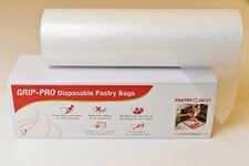 21 IN : PastryGear Grip-Pro 21-Inch Anti-slip Ultra Thick Disposable Pastry/Piping Bags with Dispenser (Roll of 100 Pcs)