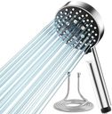 Shower Head and Hose 2M, Magichome Shower Head High Pressure with 5 Spray Modes, Turbocharged Design Power Showerhead for Low Water Pressure