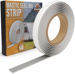 Xtremeauto Mastic Sealing Strip for Caravans & Motorhomes – 5M Off White Weatherproof Sealant for Overlap Joints, Awning Rails, Roof Lights, Vents & Trims – Durable & Easy to Apply (19MM)