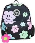 hype BAGS Happy Flowers Polyester Unisex Backpacks in Black Size: One Size