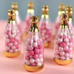 Kate-Aspen-18187GD-Metallic-Champagne-Bottle-Container-(Set-of-12)-DIY-Favor,-One-Size,-Clear,-Gold