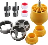 Electric Drill Compatible Pvc Pipe Threader Kit, Pvc Pipe Threader, Pipe Thread Maker Tool For Cutting Pipe Threader with 3 Dies, Plastic Tap Die Set, 1/2", 3/4", 1" (Internal+ External)