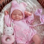 BABESIDE Reborn Baby Dolls - Skylar, 17 Inches Soft Skin Realistic-Newborn Baby Doll Cute Sleeping Girl Real Life Baby Dolls That Look Real for Kids Age 3+